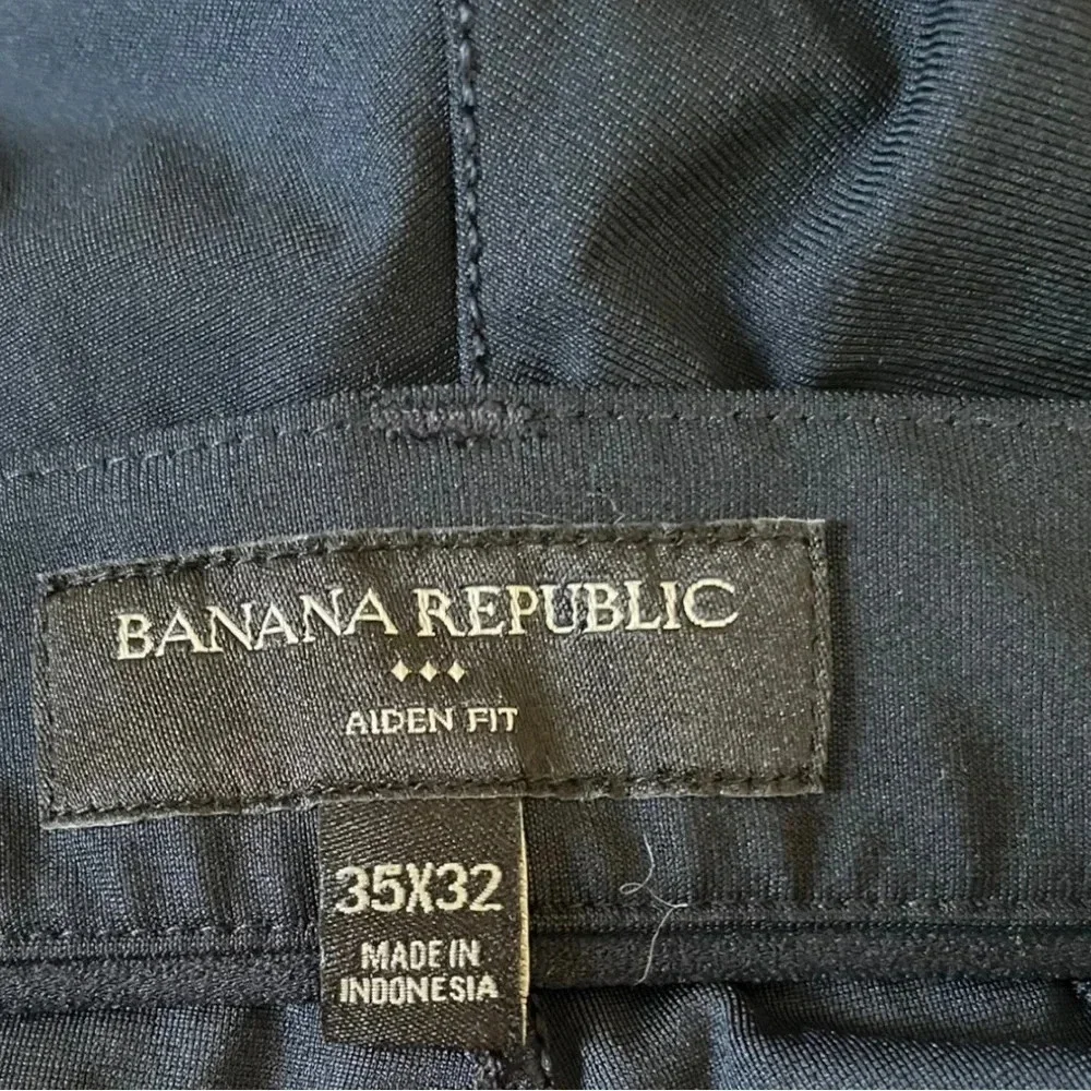 BANANA REPUBLIC Men's Aiden Fit Navy Blue Chinos Size 35 X‎ 32 | EUC